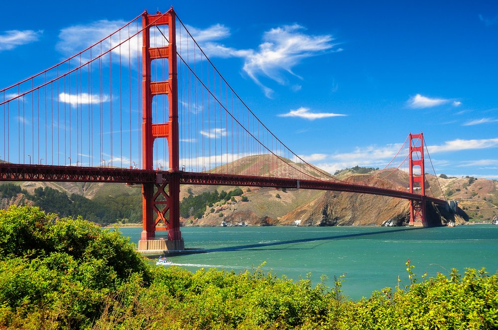 Best vacation places in San Francisco : The Golden Gate Bridge