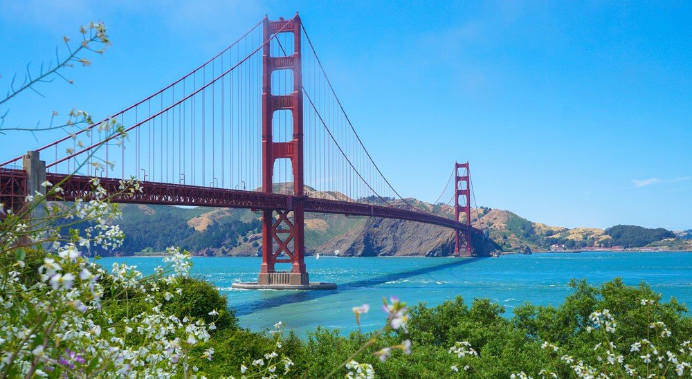 Best places to visit in the San Francisco Bay Area : The Golden Gate Bridge