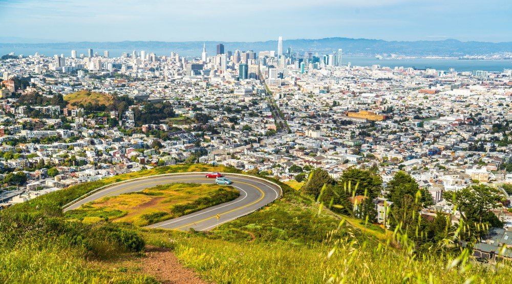 Best places to visit in the San Francisco Bay Area : Twin Peaks