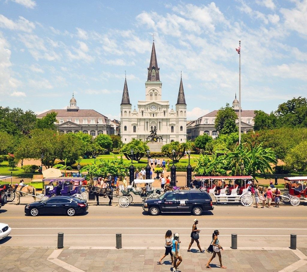 New Orleans’ good places to go on vacation : Jackson Square